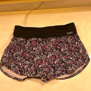 Victoria Secret PINK Flower Workout Shorts- Small, NWOT